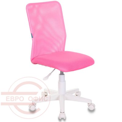 KD-9 Кресло детское  Бюрократ, обивка ткань (Ткань розовая, сетка розовая (TW-06A+TW-13A))