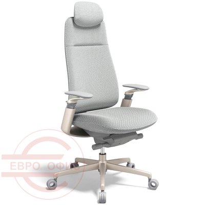 FT90HLDA1KK Кресло для руководителя Т90 Fursys, обивка ткань (Серый (4B1LMN))