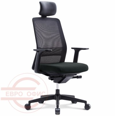 CHN6200AHZ Кресло для руководителя AROUND Fursys, обивка сетка / ткань (Чёрное (2H6B))