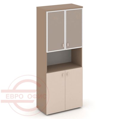 ES.ST-1.4R U Шкаф высокий широкий RIVA Estetica (Латте/Купучино/Лакобель umbra)
