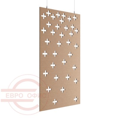 ACO-C-3 Акустическая перегородка 1200*2400 Евро Офис (Бежевый (AC-02))