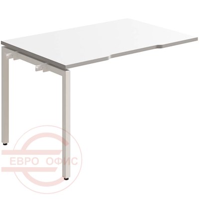 RP-4.2+F-40 Стол на металлокаркасе Мебель Стиль Rio Project (Белый MS)