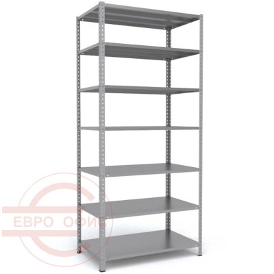 MS-220x100x60 Металлический стеллаж ПРОМЕТ, 7 (Серый полуматовый (RAL 7038))