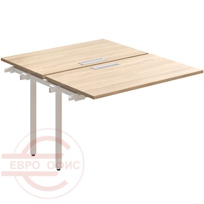 RM-4.1(x2)+F-60 Стол на металлокаркасе Мебель Стиль Rio Project (Швейцарский вяз MS)