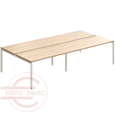 RP-2(x4)+F-58 Стол на металлокаркасе Мебель Стиль Rio Project (Швейцарский вяз MS)