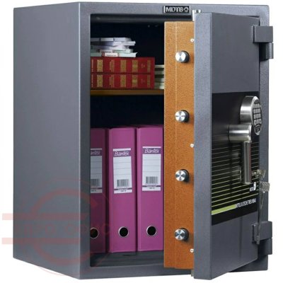 BANKER-M 67 EK Взломостойкий сейф MDTB, электронный кодовый + ключевой (Графит структурированный)