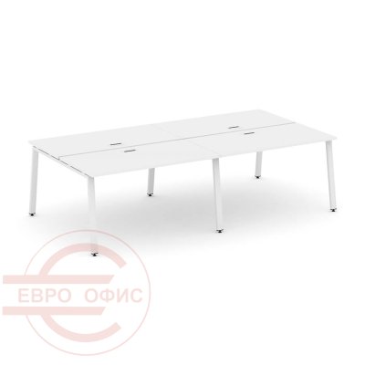 SN-6A.DRS-052 Рабочая станция двухсторонняя RIVA Стайл Проджект (Белый/Металл Белый)