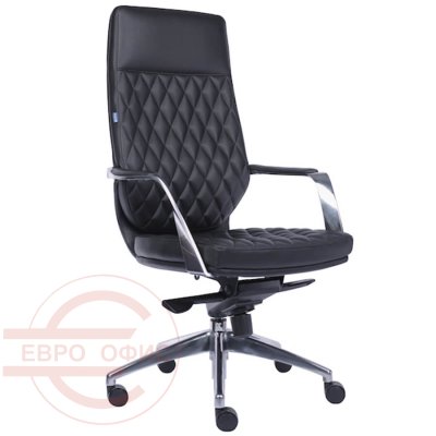ROMA Кресло для руководителя  EVERPROF, обивка экокожа (Чёрный)