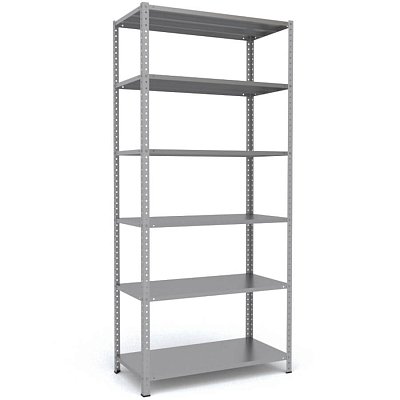 MS-220x100x50 Металлический стеллаж ПРОМЕТ, 6 (Серый полуматовый (RAL 7038))