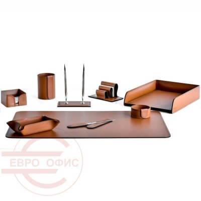 №18 Настольный набор Buvardo (Кожа табак) №18 Настольный набор Buvardo (Кожа табак)