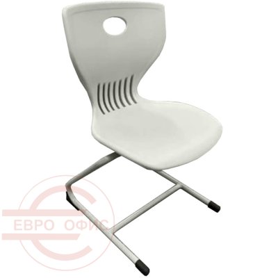 Light dray Стул для посетителя  Евро Офис, обивка пластик (Серый)