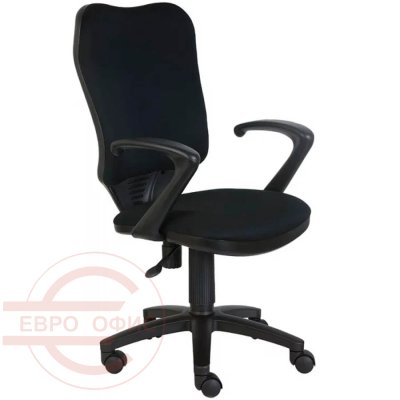 CH-540AXSN Кресло для персонала  Бюрократ, обивка ткань (Чёрный (26-28))