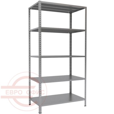 MS-200x100x60 Металлический стеллаж ПРОМЕТ, 5 (Серый полуматовый (RAL 7038))