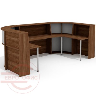 А-80 (x2) + А-90 (x2) + А-140 + L-710 (х4) Стойка администратора 3200х1700х1200 мм. Агат (Палдао)