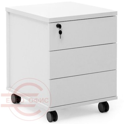 80T011 W3W3 Тумба подкатная Profoffice Тур лайт / Tour light (Белый)
