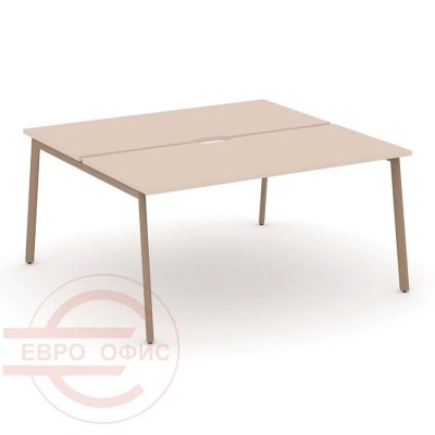 ES.D.RS-2.4-VP Рабочая станция на 2 места RIVA Estetica (Капучино/Металл Латте)