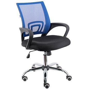 EP-696 Кресло для персонала  EVERPROF, обивка сетка / ткань (Сетка бордовая, ткань чёрная)