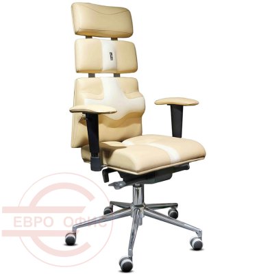PYRAMID-2 Кресло для руководителя  Kulik System, обивка иск. кожа (Бежевый)