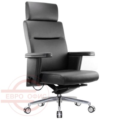 CH3600Z Кресло для руководителя MARCUS Fursys, обивка кожа (Чёрное (L096))
