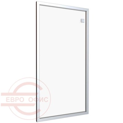 R-03.1 Дверь стеклянная в алюминиевой раме Мебель Стиль Rio (Прозрачный+алюминий матовый)