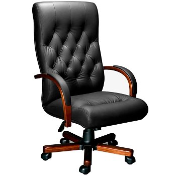 OXFORD A LAGUNA Кресло для руководителя  Мирэй Групп, обивка экокожа (Чёрный)