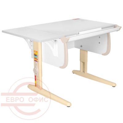 Parta 1/75 + Polka_b 1/550 Парта с полкой ДЭМИ (Бежевый)
