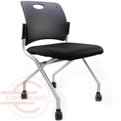 VK-401 Стул для посетителя VIKING TORCH, обивка сетка / ткань (Чёрный)