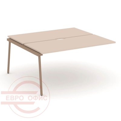 ES.2.NRS-4-VP Двойной наборный элемент рабочей станции RIVA Estetica (Капучино/Металл Латте)