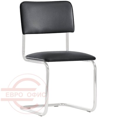 Sylwia Стул для посетителя  Евро Офис, обивка иск. кожа (Черный (V-4))