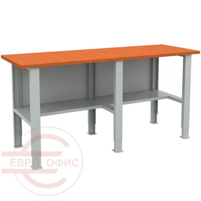 EXPERT (№220) W200.F2/F2/F2.000 Верстак ПРОМЕТ (Серый полуматовый (RAL 7038))