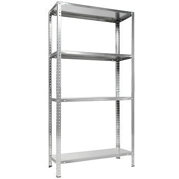 150KD/75Х30/4 Стеллаж оцинкованный (Серый полуматовый (RAL 7038))