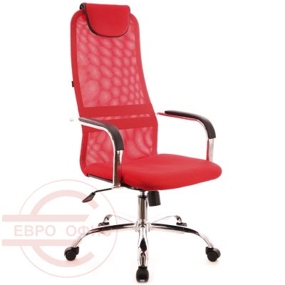 EP-708 TM Кресло для руководителя  EVERPROF, обивка сетка / ткань (Красный)