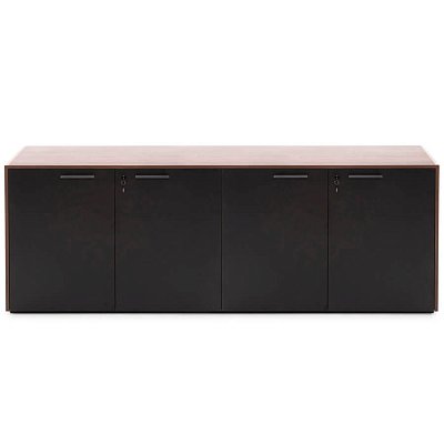 108 502 KR/BL Греденция 4 двери Profoffice MURANO (Кальяри / черный)