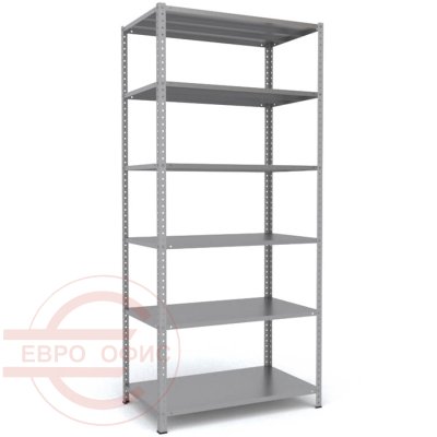 MS-220x100x60 Металлический стеллаж ПРОМЕТ, 6 (Серый полуматовый (RAL 7038))