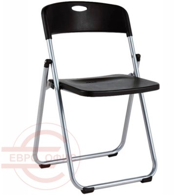 Picnic Silver Стул для посетителя  EVERPROF, обивка пластик (Чёрный)