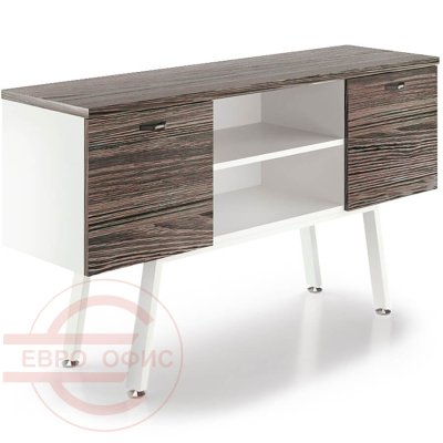 Z-34 Греденция Мебель Стиль Air Zone (Чёрный ясень/белый MS)