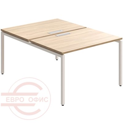 RP-4.1(x2)+F-48 Стол на металлокаркасе Мебель Стиль Rio Project (Швейцарский вяз MS)