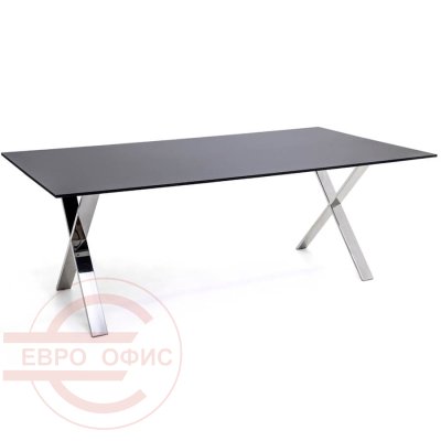 107 102 Стол письменный L210 Profoffice ANCONA (Черный)