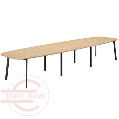 FLEX 474*120 6Z (7016) Стол для переговоров составной Profoffice Флекс / Flex (Гикори, графит)