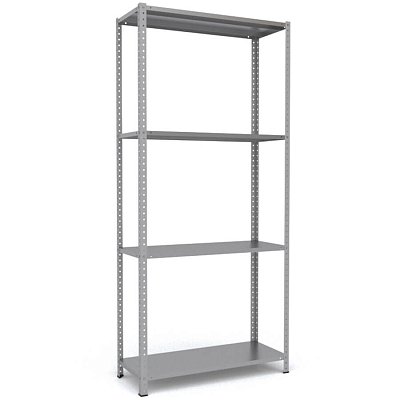 MS-220x100x40 Металлический стеллаж ПРОМЕТ, 4 (Серый полуматовый (RAL 7038))