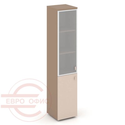 ES.SU-1.2R (L) Шкаф высокий узкий левый RIVA Estetica (Латте/Капучино/Сатин матовый)