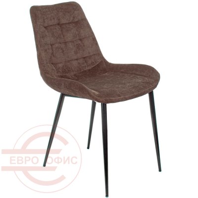 KF-6 Стул для посетителя  Бюрократ, обивка ткань (Темно-коричневый (Light-10))