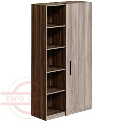 TS-48 Стеллаж с ЛДСП-полками и гардеробным отделением Мебель Стиль Time.S (Палдао MS)