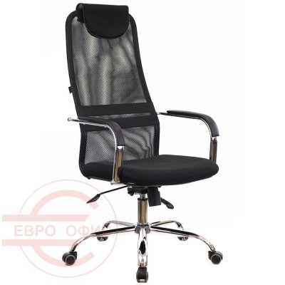 EP-708 TM Кресло для руководителя  EVERPROF, обивка сетка / ткань (Чёрный)
