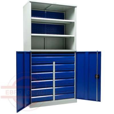 C-1995/2-1220110 Шкаф инструментальный лёгкий ТС ПРОМЕТ (Корпус (RAL 7038), дверь ящика (RAL 5002).)