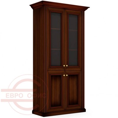Dan-47 Шкаф комбинированный Мебель Стиль Dante (орех бреннерский/орех темный)
