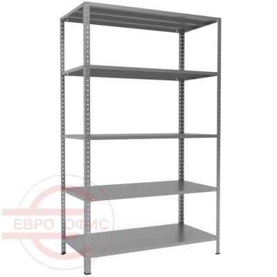 MS-200x120x60 Металлический стеллаж ПРОМЕТ, 5 (Серый полуматовый (RAL 7038))