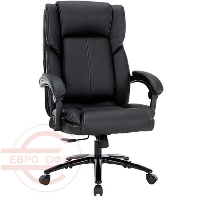 CH415 Кресло для руководителя  Chairman, обивка экокожа (Черный)