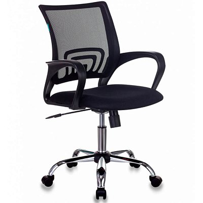 CH-695NSL УЦ Кресло для персонала  Бюрократ, обивка сетка / ткань (Спинка сетка черная TW-01, сиденье черное TW-11)