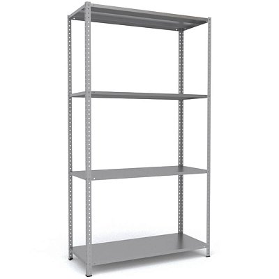 MS-220x120x50 Металлический стеллаж ПРОМЕТ, 4 (Серый полуматовый (RAL 7038))